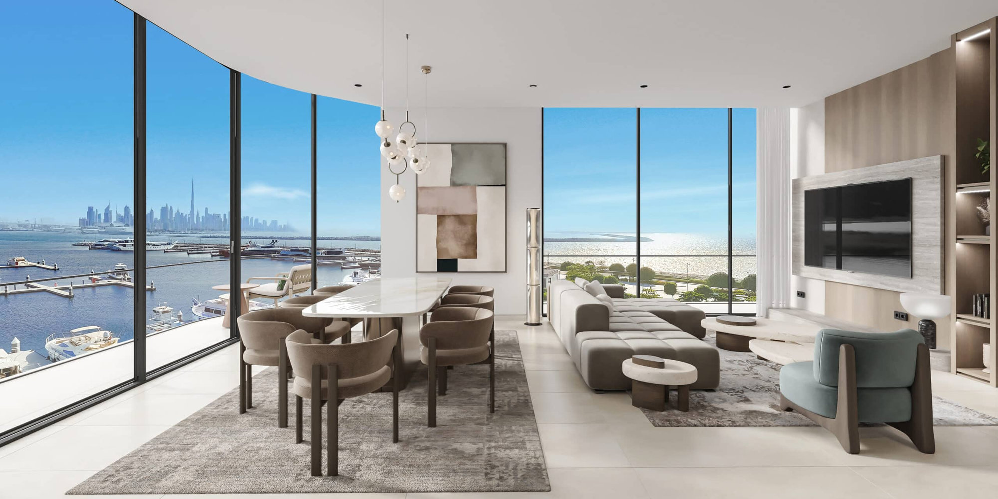 בואו לחוות את החיים המודרניים והמפנקים ב-LIV OCEANSIDE — פינת אוכל מרהיבה עם חלונות מהרצפה עד התקרה המשקיפים על המרינה, קו הרקיע של העיר והאוקיינוס. ריהוט בגוונים ניטרליים, יצירות אמנות מופשטות וטלוויזיה גדולה משלימים את החלל האלגנטי הזה. בואו לחוות את החיים המודרניים והמפנקים ב-LIV OCEANSIDE — פינת אוכל מרהיבה עם חלונות מהרצפה עד התקרה המשקיפים על המרינה, קו הרקיע של העיר והאוקיינוס. ריהוט בגוונים ניטרליים, יצירות אמנות מופשטות וטלוויזיה גדולה משלימים את החלל האלגנטי הזה.