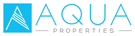 הלוגו של Aqua Properties, הכולל סמל A מעוצב בתוך ריבוע כחול בצד שמאל, והמילים AQUA PROPERTIES באותיות מודרניות בצבעי כחול ואפור על רקע לבן. הלוגו של Aqua Properties, הכולל סמל A מעוצב בתוך ריבוע כחול בצד שמאל, והמילים AQUA PROPERTIES באותיות מודרניות בצבעי כחול ואפור על רקע לבן.