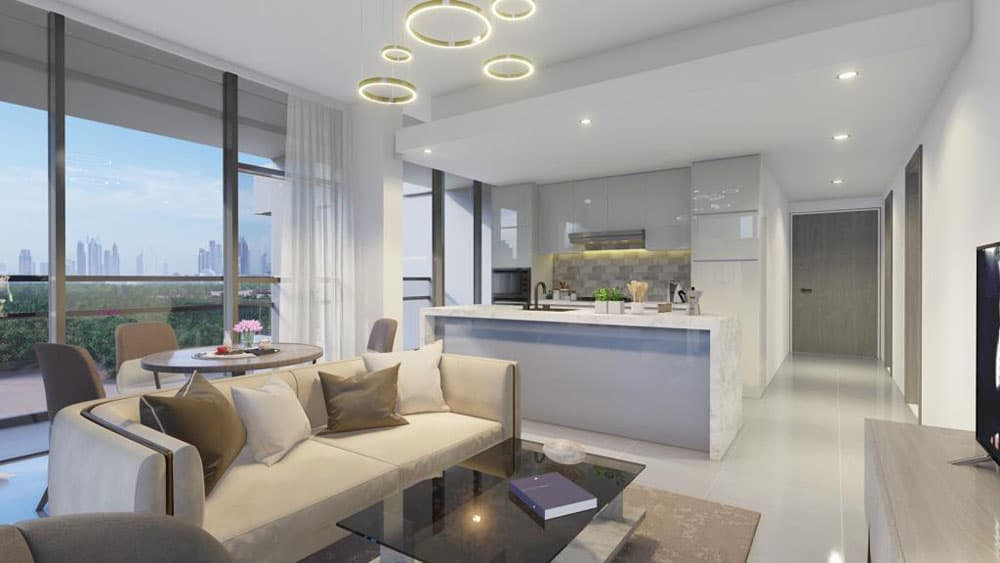 דירה מודרנית בעיצוב פתוח במתחם Catch Residences, הכוללת ספה בצבע בז’, שולחן אוכל עגול, מטבח אלגנטי עם ארונות לבנים וחלונות גדולים המשקיפים על נוף העיר. תאורה עכשווית מאירה את פינת המגורים המעוצבת. דירה מודרנית בעיצוב פתוח במתחם Catch Residences, הכוללת ספה בצבע בז', שולחן אוכל עגול, מטבח אלגנטי עם ארונות לבנים וחלונות גדולים המשקיפים על נוף העיר. תאורה עכשווית מאירה את פינת המגורים המעוצבת.