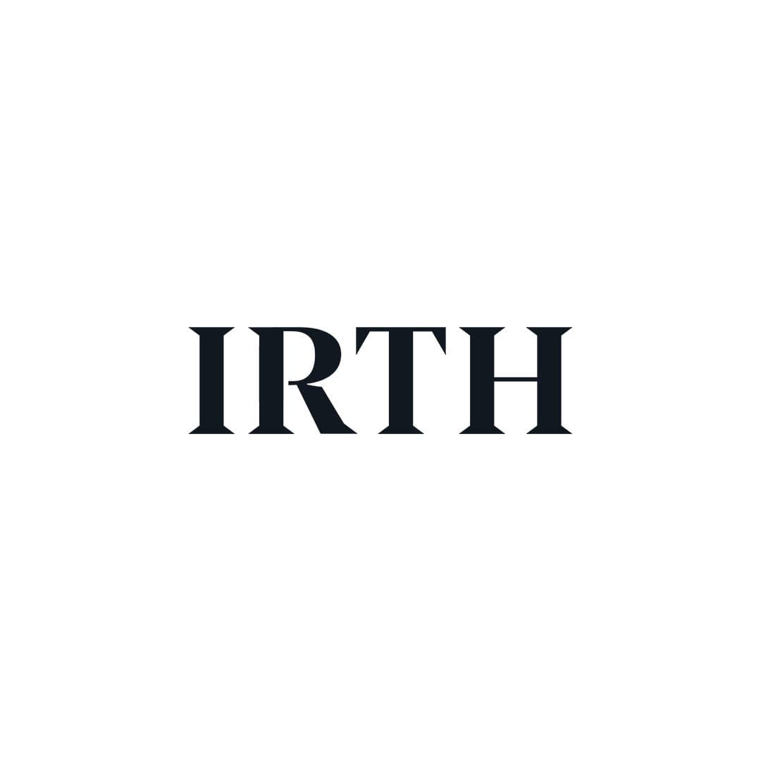 בתמונה מופיעה המילה IRTH באותיות סריף מודגשות, שחורות וגדלות, הממוקמות במרכז על רקע לבן חלק. בתמונה מופיעה המילה IRTH באותיות סריף מודגשות, שחורות וגדלות, הממוקמות במרכז על רקע לבן חלק.