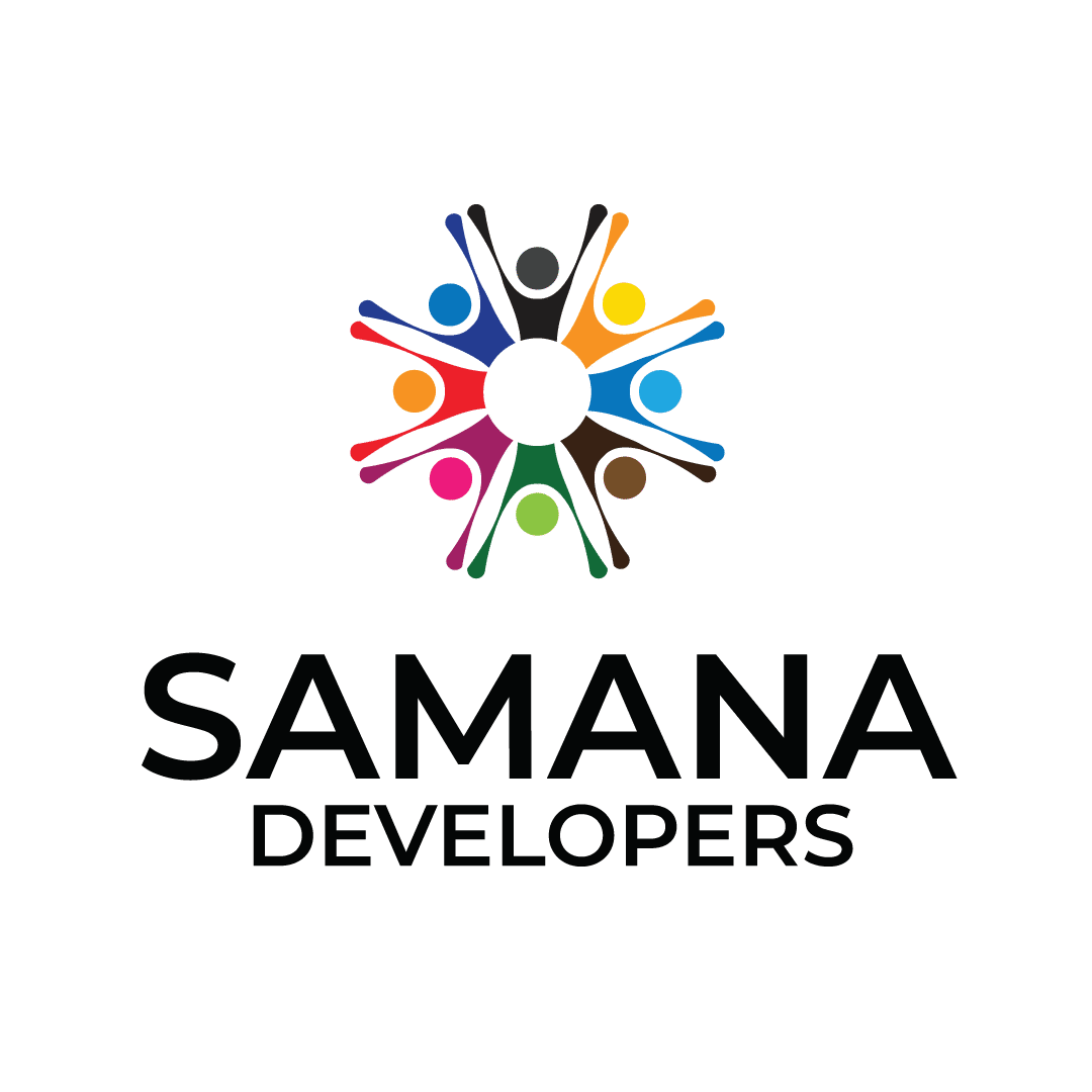 לוגו עבור Samana Developers הכולל עיצוב מעגלי של דמויות אנושיות צבעוניות עם זרועות פרושות היוצרות צורת כוכב מעל הכיתוב הבולט SAMANA DEVELOPERS, בהשראת האלגנטיות של Samana Mykonos Signature, על רקע לבן. לוגו עבור Samana Developers הכולל עיצוב מעגלי של דמויות אנושיות צבעוניות עם זרועות פרושות היוצרות צורת כוכב מעל הכיתוב הבולט SAMANA DEVELOPERS, בהשראת האלגנטיות של Samana Mykonos Signature, על רקע לבן.
