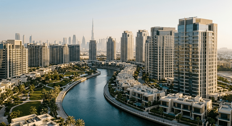 Legal definition of פריהולד in Dubai with skyline background