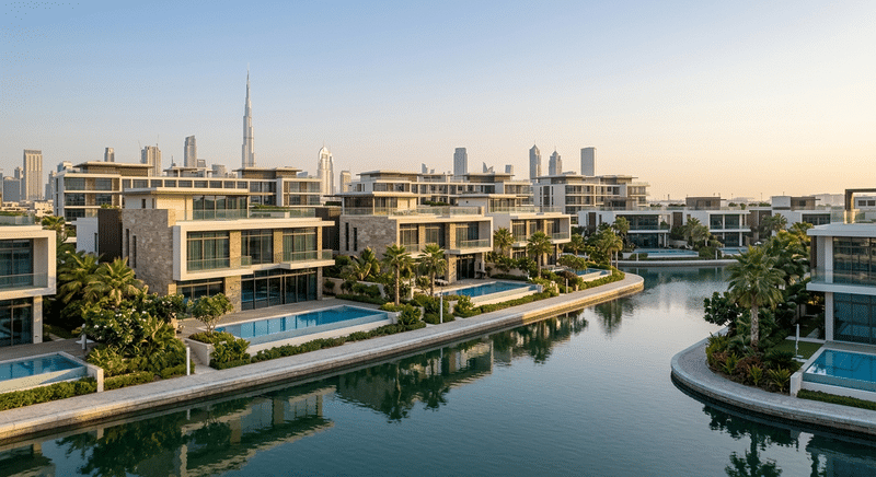 Luxury property in Dubai showcasing opulence and modern architecture